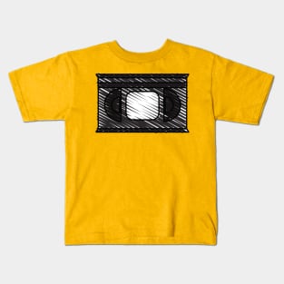 Hand drawn cassette tape retro vintage 90s Kids T-Shirt